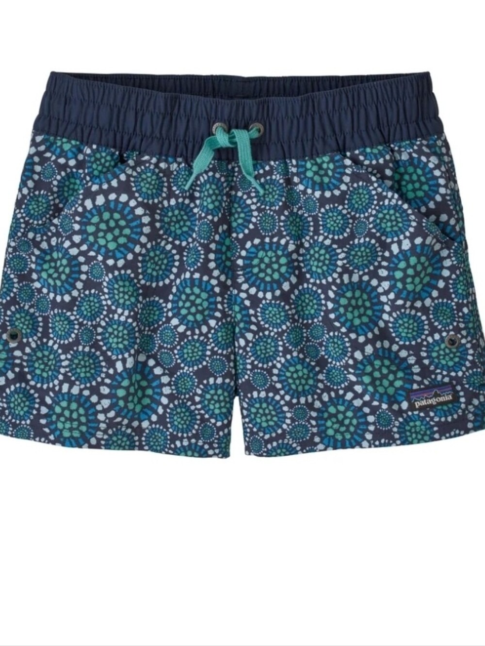 Patagonia Kids XXL Baggies Shorts Tropical Bloom New Navy Swim Hiking